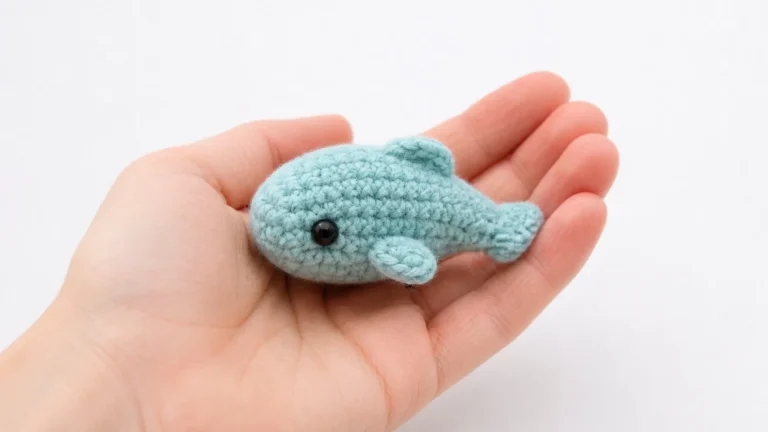 Crochet pattern of adorable Mini Minnows amigurumi tiny fish