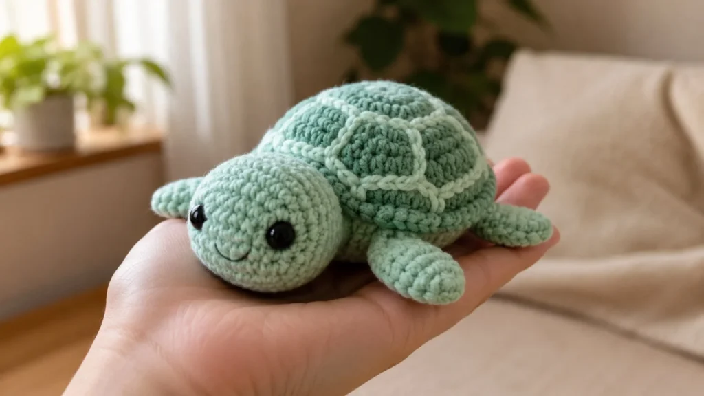 Beginner-friendly sea turtle crochet patterns in vibrant colors.